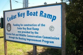 Cedar Key Marina Gulf Side Boat Ramp